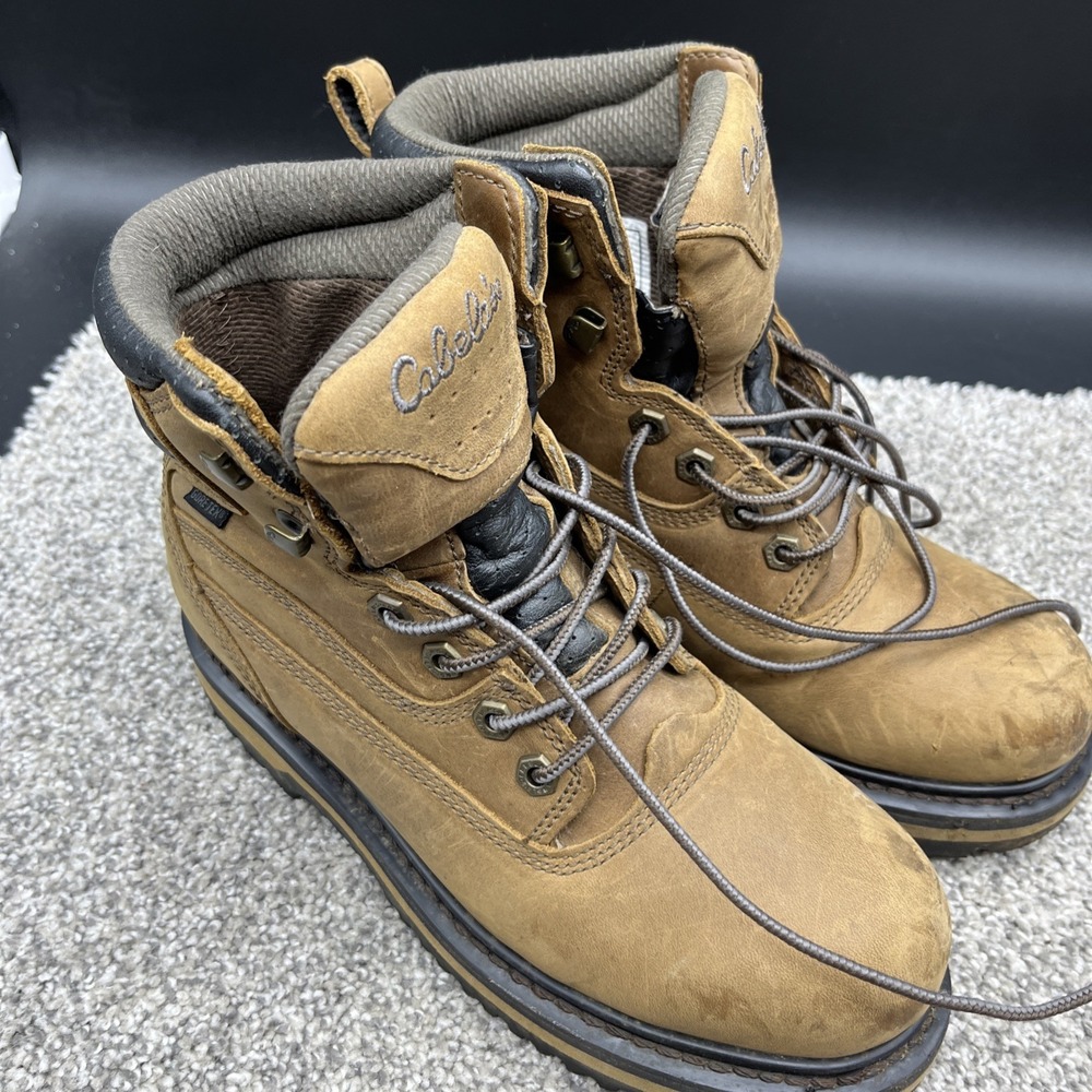 Cabela’s Gore-Tex Hiking Boots Women’s Size 7 (7B) 81-4065 Brown Leather Lined - Picture 9 of 10